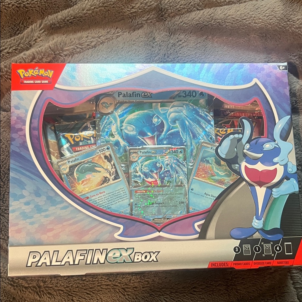 Pokemon Palafin EX Box - Blue Trading Card Game Set